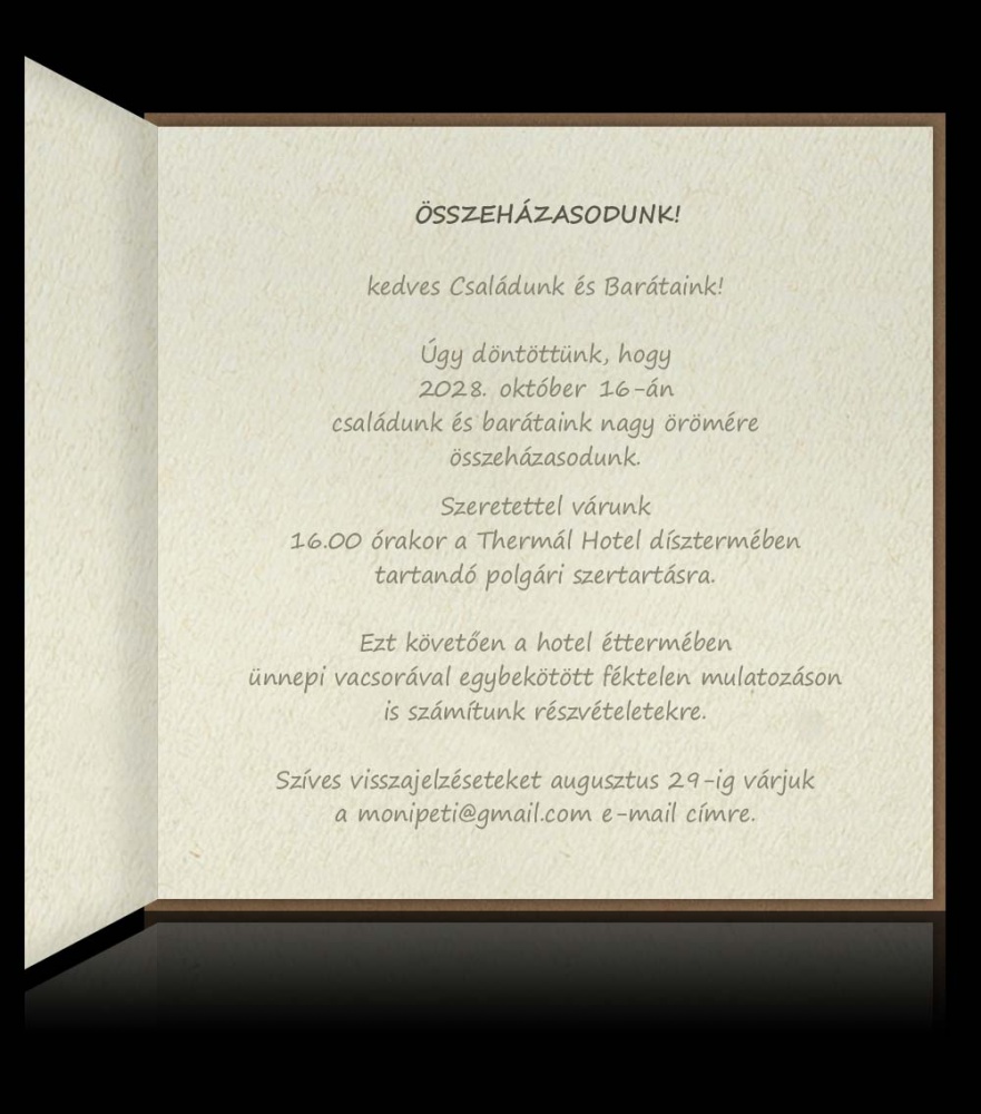 Esküvői meghívó C 2506